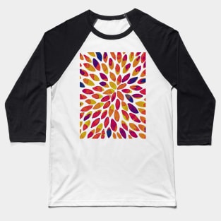 Watercolor brush strokes - multicolor Baseball T-Shirt